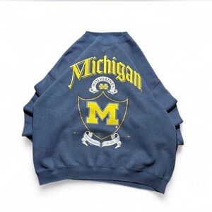 Vintage  University of Michigan Wolverines Nutmeg Crewneck